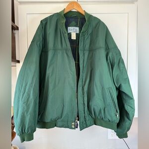 Vintage Catalina La Paz Green Plaid Lined Bomber Jacket 90s